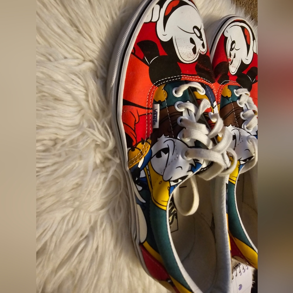 MICKEY MOUSE VANS ADULT AUTHENTIC 9.5 WOMENS 11.5 MENS